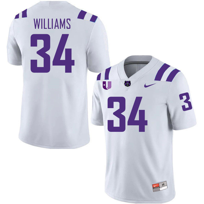 Central Arkansas Bears #34 Ashtyn Williams College Football Jerseys,Uniforms Stitched-White